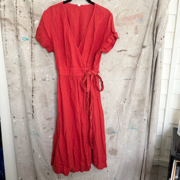 Grae Cove Immy Linen Wrap Dress - Picture 3 of 7